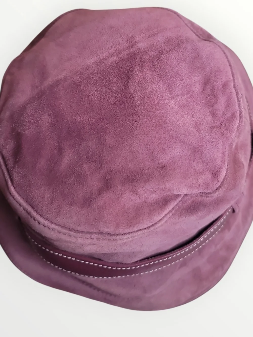 Coach Soho Vintage Suede Buckle Bucket Hat NWT Small